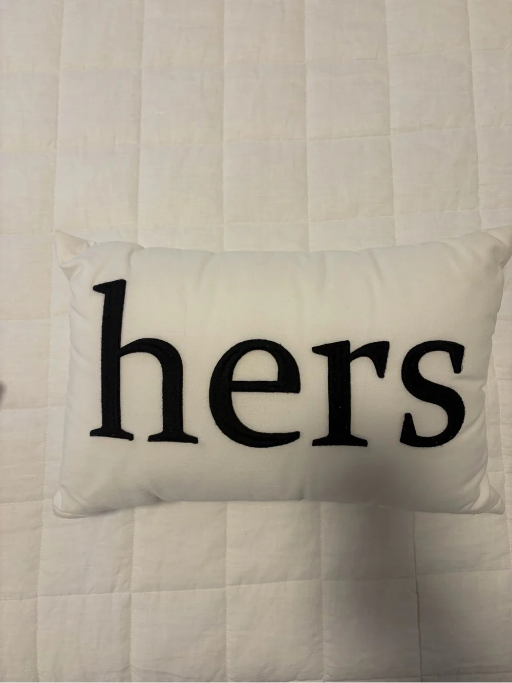 Accent pillow Bundle - His & Hers Decorative Pillow Set - White and Black